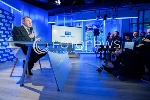  13.03.2018 WARSZAWA<br />BRIEFING PRASOWY PREZESA TVP<br />N/Z JACEK KURSKI<br /> 