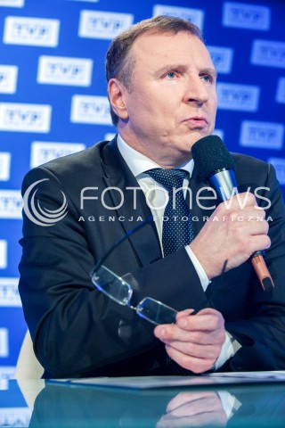  13.03.2018 WARSZAWA<br />BRIEFING PRASOWY PREZESA TVP<br />N/Z JACEK KURSKI<br /> 