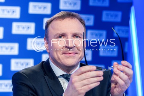  13.03.2018 WARSZAWA<br />BRIEFING PRASOWY PREZESA TVP<br />N/Z JACEK KURSKI<br /> 