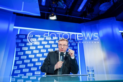  13.03.2018 WARSZAWA<br />BRIEFING PRASOWY PREZESA TVP<br />N/Z JACEK KURSKI<br /> 