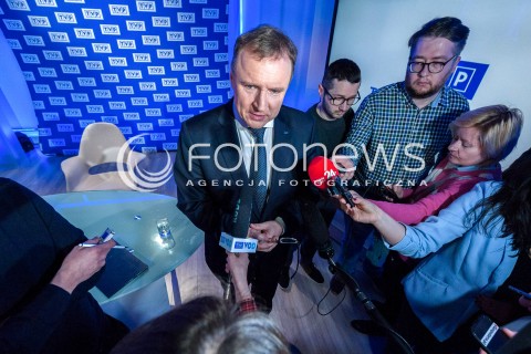  13.03.2018 WARSZAWA<br />BRIEFING PRASOWY PREZESA TVP<br />N/Z JACEK KURSKI<br /> 
