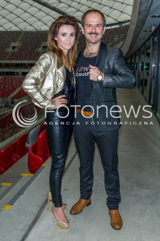  13.03.2018 WARSZAWA<br />KONFERENCJA ZAPOWIADAJACA ROZTANCZONY PGE NARODOWY<br />N/Z SLAWOMIR ZAPALA MAGDALENA KAJRA KAJROWICZ<br /> 