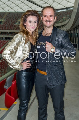  13.03.2018 WARSZAWA<br />KONFERENCJA ZAPOWIADAJACA ROZTANCZONY PGE NARODOWY<br />N/Z SLAWOMIR ZAPALA MAGDALENA KAJRA KAJROWICZ<br /> 