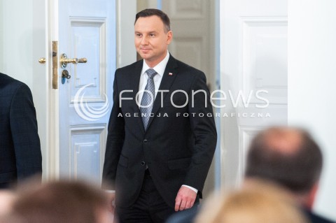  13.03.2018 WARSZAWA PALAC PREZYDENCKI<br />KONFERENCJA WSPOLNIE O KONSTYTUCJI WSPOLNIE O POLITYCE SPOLECZNEJ<br />N/Z PREZYDENT RP ANDRZEJ DUDA<br /> 