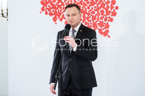  13.03.2018 WARSZAWA PALAC PREZYDENCKI<br />KONFERENCJA WSPOLNIE O KONSTYTUCJI WSPOLNIE O POLITYCE SPOLECZNEJ<br />N/Z PREZYDENT RP ANDRZEJ DUDA<br /> 