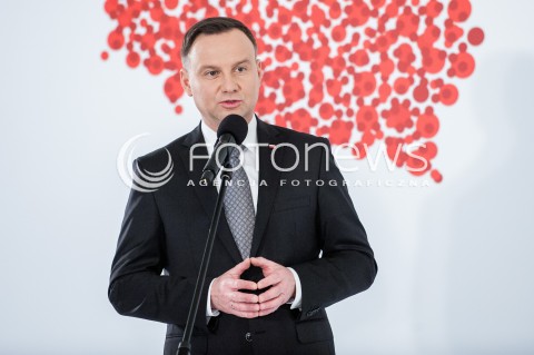  13.03.2018 WARSZAWA PALAC PREZYDENCKI<br />KONFERENCJA WSPOLNIE O KONSTYTUCJI WSPOLNIE O POLITYCE SPOLECZNEJ<br />N/Z PREZYDENT RP ANDRZEJ DUDA<br /> 