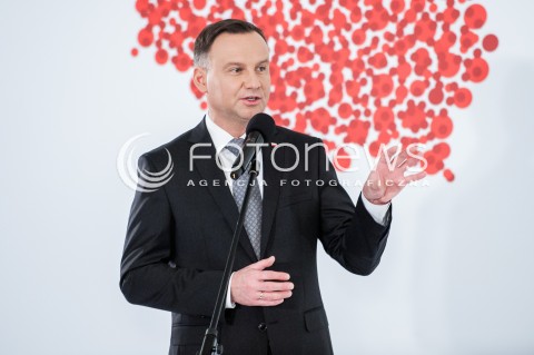  13.03.2018 WARSZAWA PALAC PREZYDENCKI<br />KONFERENCJA WSPOLNIE O KONSTYTUCJI WSPOLNIE O POLITYCE SPOLECZNEJ<br />N/Z PREZYDENT RP ANDRZEJ DUDA<br /> 