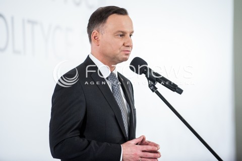  13.03.2018 WARSZAWA PALAC PREZYDENCKI<br />KONFERENCJA WSPOLNIE O KONSTYTUCJI WSPOLNIE O POLITYCE SPOLECZNEJ<br />N/Z PREZYDENT RP ANDRZEJ DUDA<br /> 