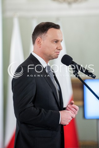  13.03.2018 WARSZAWA PALAC PREZYDENCKI<br />KONFERENCJA WSPOLNIE O KONSTYTUCJI WSPOLNIE O POLITYCE SPOLECZNEJ<br />N/Z PREZYDENT RP ANDRZEJ DUDA<br /> 