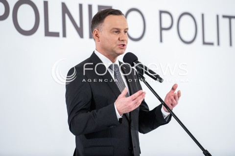  13.03.2018 WARSZAWA PALAC PREZYDENCKI<br />KONFERENCJA WSPOLNIE O KONSTYTUCJI WSPOLNIE O POLITYCE SPOLECZNEJ<br />N/Z PREZYDENT RP ANDRZEJ DUDA<br /> 