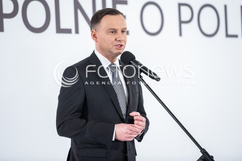 13.03.2018 WARSZAWA PALAC PREZYDENCKI<br />KONFERENCJA WSPOLNIE O KONSTYTUCJI WSPOLNIE O POLITYCE SPOLECZNEJ<br />N/Z PREZYDENT RP ANDRZEJ DUDA<br /> 