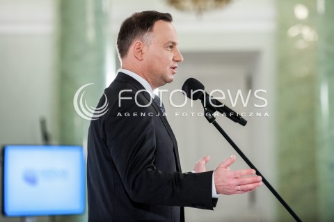  13.03.2018 WARSZAWA PALAC PREZYDENCKI<br />KONFERENCJA WSPOLNIE O KONSTYTUCJI WSPOLNIE O POLITYCE SPOLECZNEJ<br />N/Z PREZYDENT RP ANDRZEJ DUDA<br /> 