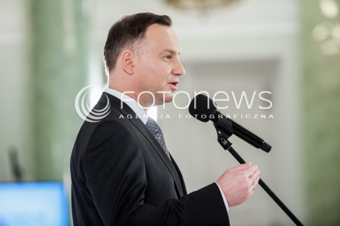  13.03.2018 WARSZAWA PALAC PREZYDENCKI<br />KONFERENCJA WSPOLNIE O KONSTYTUCJI WSPOLNIE O POLITYCE SPOLECZNEJ<br />N/Z PREZYDENT RP ANDRZEJ DUDA<br /> 