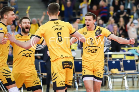  14.03.2018 LODZ POLAND<br />
SIATKOWKA LIGA MISTRZOW MEN CEV VOLLEYBALL CHAMPIONS LEAGUE 2017/2018 MATCH<br />
PGE SKRA BELCHATOW - CUCINE LUBE CIVITANOVA<br />
N/Z RADOSC EMOCJE WYGRANA MARIUSZ WLAZLY<br />
 