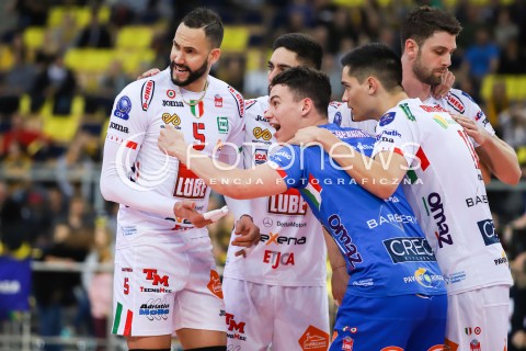  14.03.2018 LODZ POLAND<br />
SIATKOWKA LIGA MISTRZOW MEN CEV VOLLEYBALL CHAMPIONS LEAGUE 2017/2018 MATCH<br />
PGE SKRA BELCHATOW - CUCINE LUBE CIVITANOVA<br />
N/Z RADOSC EMOCJE WYGRANA<br />
 