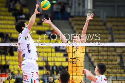  14.03.2018 LODZ POLAND<br />
SIATKOWKA LIGA MISTRZOW MEN CEV VOLLEYBALL CHAMPIONS LEAGUE 2017/2018 MATCH<br />
PGE SKRA BELCHATOW - CUCINE LUBE CIVITANOVA<br />
N/Z KAROL KLOS<br />
 
