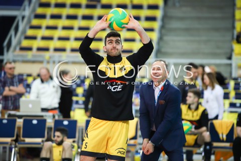  14.03.2018 LODZ POLAND<br />
SIATKOWKA LIGA MISTRZOW MEN CEV VOLLEYBALL CHAMPIONS LEAGUE 2017/2018 MATCH<br />
PGE SKRA BELCHATOW - CUCINE LUBE CIVITANOVA<br />
N/Z MARCIN JANUSZ SYLWETKA<br />
 