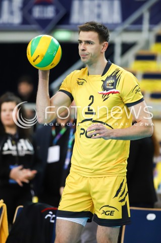  14.03.2018 LODZ POLAND<br />
SIATKOWKA LIGA MISTRZOW MEN CEV VOLLEYBALL CHAMPIONS LEAGUE 2017/2018 MATCH<br />
PGE SKRA BELCHATOW - CUCINE LUBE CIVITANOVA<br />
N/Z MARIUSZ WLAZLY SYLWETKA<br />
 