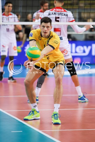  14.03.2018 LODZ POLAND<br />
SIATKOWKA LIGA MISTRZOW MEN CEV VOLLEYBALL CHAMPIONS LEAGUE 2017/2018 MATCH<br />
PGE SKRA BELCHATOW - CUCINE LUBE CIVITANOVA<br />
N/Z SRECKO LISINIAC SYLWETKA<br />
 