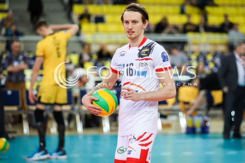  14.03.2018 LODZ POLAND<br />
SIATKOWKA LIGA MISTRZOW MEN CEV VOLLEYBALL CHAMPIONS LEAGUE 2017/2018 MATCH<br />
PGE SKRA BELCHATOW - CUCINE LUBE CIVITANOVA<br />
N/Z KACPER PIECHOCKI SYLWETKA<br />
 