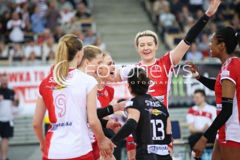  14.03.2018 LODZ POLAND<br />
SIATKOWKA LIGA MISTRZOW MEN CEV VOLLEYBALL CHAMPIONS LEAGUE 2017/2018 MATCH<br />
PGE SKRA BELCHATOW - CUCINE LUBE CIVITANOVA<br />
N/Z RADOSC EMOCJE WYGRANA<br />
 
