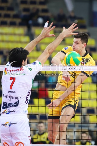  14.03.2018 LODZ POLAND<br />
SIATKOWKA LIGA MISTRZOW MEN CEV VOLLEYBALL CHAMPIONS LEAGUE 2017/2018 MATCH<br />
PGE SKRA BELCHATOW - CUCINE LUBE CIVITANOVA<br />
N/Z SRECKO LISINIAC<br />
 