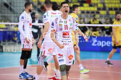  14.03.2018 LODZ POLAND<br />
SIATKOWKA LIGA MISTRZOW MEN CEV VOLLEYBALL CHAMPIONS LEAGUE 2017/2018 MATCH<br />
PGE SKRA BELCHATOW - CUCINE LUBE CIVITANOVA<br />
N/Z RADOSC EMOCJE JENIA GREBENNIKOV<br />
 