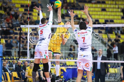  14.03.2018 LODZ POLAND<br />
SIATKOWKA LIGA MISTRZOW MEN CEV VOLLEYBALL CHAMPIONS LEAGUE 2017/2018 MATCH<br />
PGE SKRA BELCHATOW - CUCINE LUBE CIVITANOVA<br />
N/Z MARIUSZ WLAZLY<br />
 