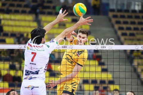 14.03.2018 LODZ POLAND<br />
SIATKOWKA LIGA MISTRZOW MEN CEV VOLLEYBALL CHAMPIONS LEAGUE 2017/2018 MATCH<br />
PGE SKRA BELCHATOW - CUCINE LUBE CIVITANOVA<br />
N/Z KAROL KLOS<br />
 