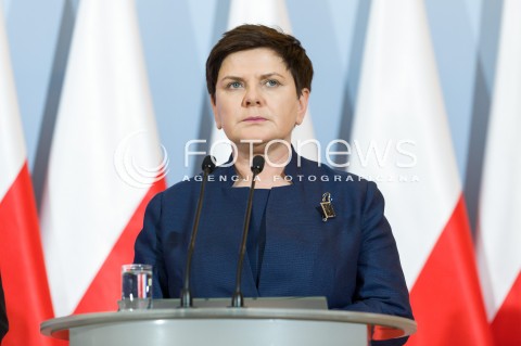  14.03.2018 WARSZAWA<br />KONFERENCJA PRASOWA WICEPREZES RADY MINISTROW BEATY SZYDLO<br />N/Z WICEPREZES RADY MINISTROW BEATA SZYDLO<br /> 