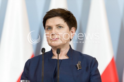  14.03.2018 WARSZAWA<br />KONFERENCJA PRASOWA WICEPREZES RADY MINISTROW BEATY SZYDLO<br />N/Z WICEPREZES RADY MINISTROW BEATA SZYDLO<br /> 