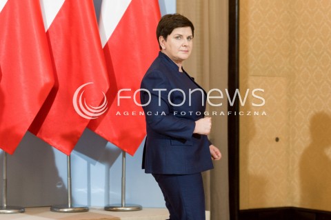 Konferencja Wiceprezes Rady Ministrów Beaty Szydło w Warszawie