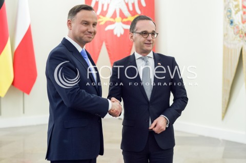 Spotkanie Prezydenta RP z Ministrem Spraw Zagranicznych RFN w Warszawie