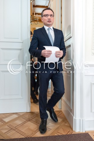  17.03.2018 WARSZAWA<br />KONFERENCJA DOTYCZACA PROJEKTU ZMIAN W PRZEPISACH O USUWANIU SEDZIOW Z ZAWODU<br />N/Z ZBIGNIEW ZIOBRO<br /> 