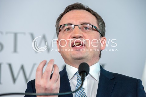  17.03.2018 WARSZAWA<br />KONFERENCJA DOTYCZACA PROJEKTU ZMIAN W PRZEPISACH O USUWANIU SEDZIOW Z ZAWODU<br />N/Z ZBIGNIEW ZIOBRO<br /> 