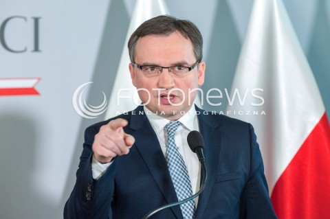  17.03.2018 WARSZAWA<br />KONFERENCJA DOTYCZACA PROJEKTU ZMIAN W PRZEPISACH O USUWANIU SEDZIOW Z ZAWODU<br />N/Z ZBIGNIEW ZIOBRO<br /> 