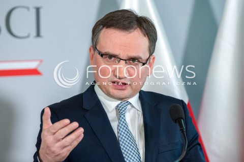  17.03.2018 WARSZAWA<br />KONFERENCJA DOTYCZACA PROJEKTU ZMIAN W PRZEPISACH O USUWANIU SEDZIOW Z ZAWODU<br />N/Z ZBIGNIEW ZIOBRO<br /> 