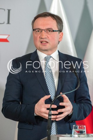  17.03.2018 WARSZAWA<br />KONFERENCJA DOTYCZACA PROJEKTU ZMIAN W PRZEPISACH O USUWANIU SEDZIOW Z ZAWODU<br />N/Z ZBIGNIEW ZIOBRO<br /> 