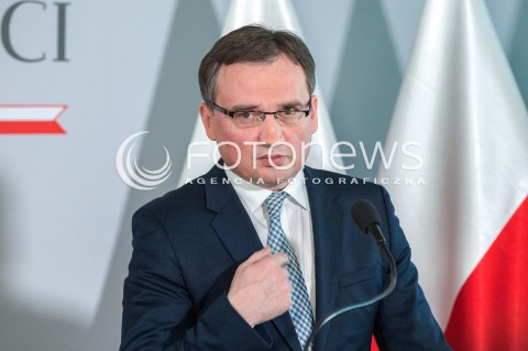  17.03.2018 WARSZAWA<br />KONFERENCJA DOTYCZACA PROJEKTU ZMIAN W PRZEPISACH O USUWANIU SEDZIOW Z ZAWODU<br />N/Z ZBIGNIEW ZIOBRO<br /> 