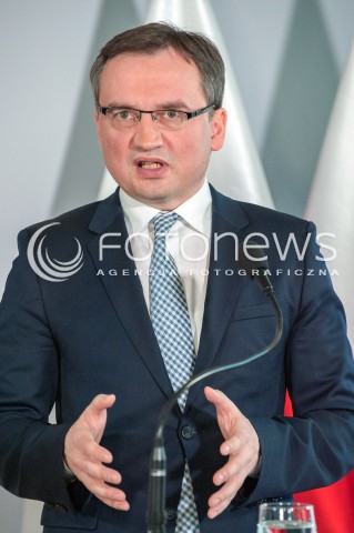  17.03.2018 WARSZAWA<br />KONFERENCJA DOTYCZACA PROJEKTU ZMIAN W PRZEPISACH O USUWANIU SEDZIOW Z ZAWODU<br />N/Z ZBIGNIEW ZIOBRO<br /> 