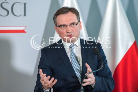  17.03.2018 WARSZAWA<br />KONFERENCJA DOTYCZACA PROJEKTU ZMIAN W PRZEPISACH O USUWANIU SEDZIOW Z ZAWODU<br />N/Z ZBIGNIEW ZIOBRO<br /> 