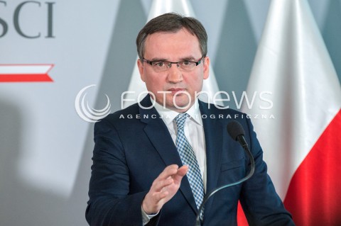  17.03.2018 WARSZAWA<br />KONFERENCJA DOTYCZACA PROJEKTU ZMIAN W PRZEPISACH O USUWANIU SEDZIOW Z ZAWODU<br />N/Z ZBIGNIEW ZIOBRO<br /> 