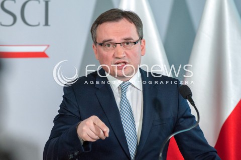  17.03.2018 WARSZAWA<br />KONFERENCJA DOTYCZACA PROJEKTU ZMIAN W PRZEPISACH O USUWANIU SEDZIOW Z ZAWODU<br />N/Z ZBIGNIEW ZIOBRO<br /> 