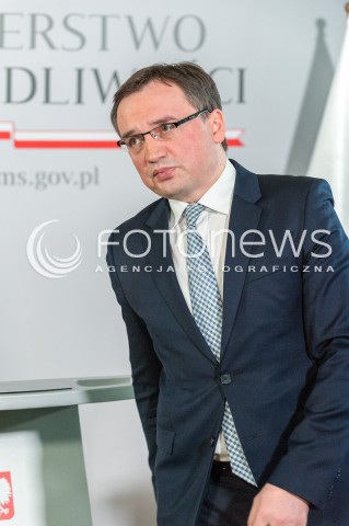  17.03.2018 WARSZAWA<br />KONFERENCJA DOTYCZACA PROJEKTU ZMIAN W PRZEPISACH O USUWANIU SEDZIOW Z ZAWODU<br />N/Z ZBIGNIEW ZIOBRO<br /> 