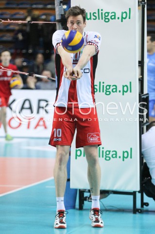  17.03.2018 RZESZOW <br />SIATKOWKA PLUS LIGA 2017/2018 MEN VOLLEYBALL POLAND POLISH PLUSLIGA LEAGUE SEASON 2017/2018 <br />MECZ ASSECO RESOVIA RZESZOW - LUCZNICZKA BYDGOSZCZ <br />N/Z JOCHEN SCHOPS SYLWETKA <br /> 