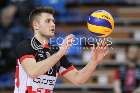  17.03.2018 RZESZOW <br />SIATKOWKA PLUS LIGA 2017/2018 MEN VOLLEYBALL POLAND POLISH PLUSLIGA LEAGUE SEASON 2017/2018 <br />MECZ ASSECO RESOVIA RZESZOW - LUCZNICZKA BYDGOSZCZ <br />N/Z MATEUSZ MASLOWSKI SYLWETKA <br /> 