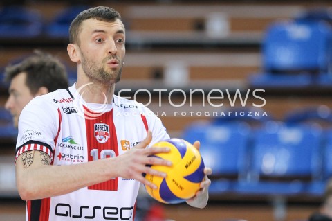  17.03.2018 RZESZOW <br />SIATKOWKA PLUS LIGA 2017/2018 MEN VOLLEYBALL POLAND POLISH PLUSLIGA LEAGUE SEASON 2017/2018 <br />MECZ ASSECO RESOVIA RZESZOW - LUCZNICZKA BYDGOSZCZ <br />N/Z LUKASZ PERLOWSKI SYLWETKA <br /> 