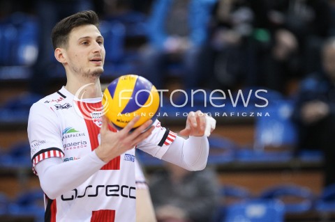  17.03.2018 RZESZOW <br />SIATKOWKA PLUS LIGA 2017/2018 MEN VOLLEYBALL POLAND POLISH PLUSLIGA LEAGUE SEASON 2017/2018 <br />MECZ ASSECO RESOVIA RZESZOW - LUCZNICZKA BYDGOSZCZ <br />N/Z THIBAULT ROSSARD SYLWETKA <br /> 