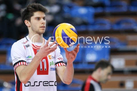  17.03.2018 RZESZOW <br />SIATKOWKA PLUS LIGA 2017/2018 MEN VOLLEYBALL POLAND POLISH PLUSLIGA LEAGUE SEASON 2017/2018 <br />MECZ ASSECO RESOVIA RZESZOW - LUCZNICZKA BYDGOSZCZ <br />N/Z ALEKSANDER SLIWKA SYLWETKA <br /> 