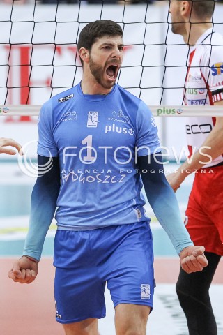  17.03.2018 RZESZOW <br />SIATKOWKA PLUS LIGA 2017/2018 MEN VOLLEYBALL POLAND POLISH PLUSLIGA LEAGUE SEASON 2017/2018 <br />MECZ ASSECO RESOVIA RZESZOW - LUCZNICZKA BYDGOSZCZ <br />N/Z METODI ANANIEV SYLWETKA RADOSC EMOCJE <br /> 